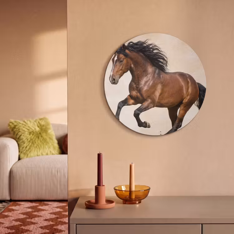 Akoestisch schilderij rond - Paard - Galop - Energie — 3