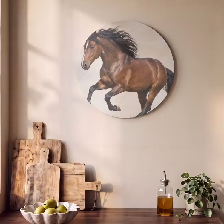 Akoestisch schilderij rond - Paard - Galop - Energie — 4