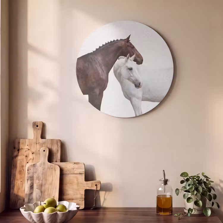 Akoestisch schilderij rond - Paard - Modern - Balans — 4