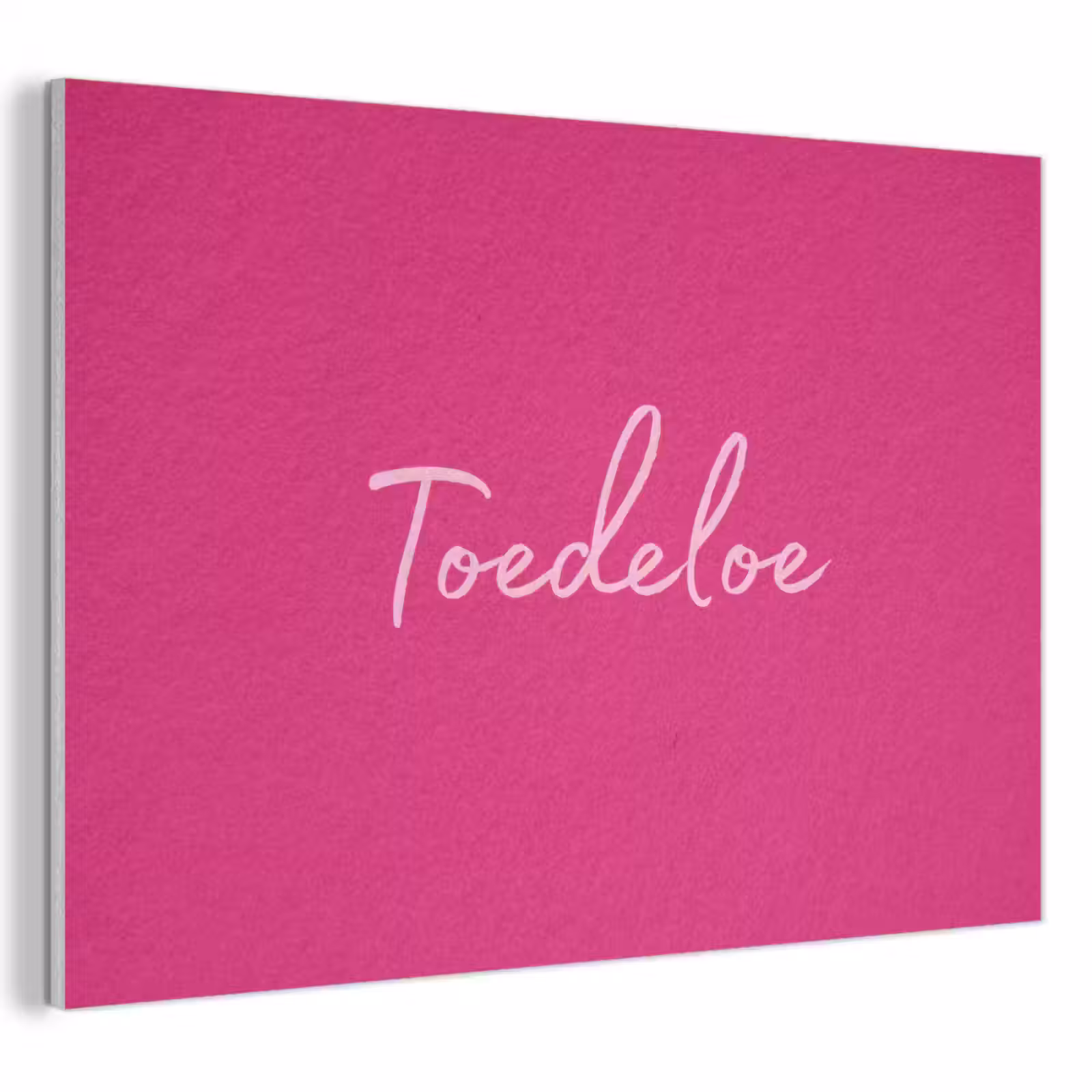 Akoestisch schilderij - Toedeloe - Roze — 1