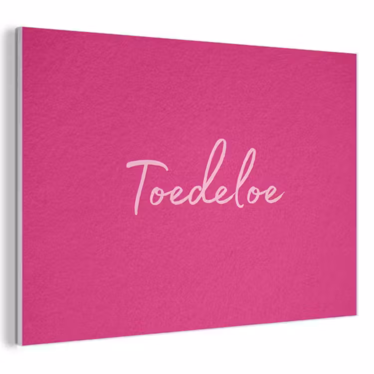 Akoestisch schilderij - Toedeloe - Roze — 1