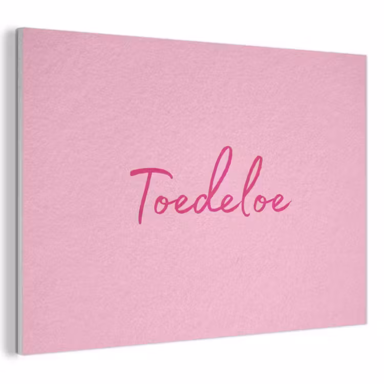 Akoestisch schilderij - Toedeloe - Roze - Minimalistisch — 1