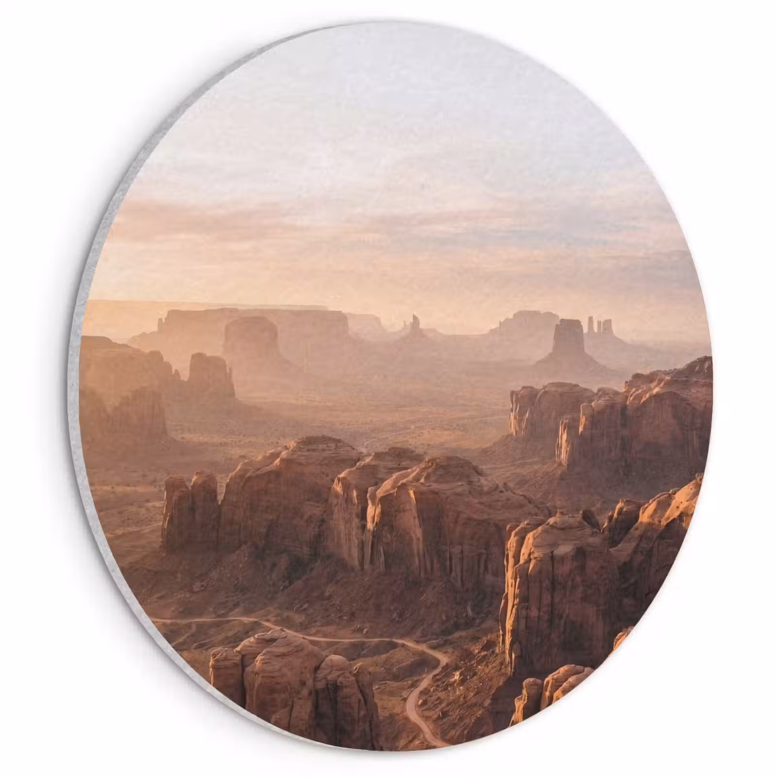 Akoestisch schilderij rond - Woestijn - Landschap - Natuur — 1