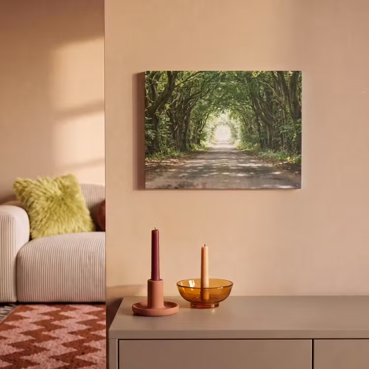 Akoestisch schilderij - Weg - Bomen - Natuur - Groen — 2
