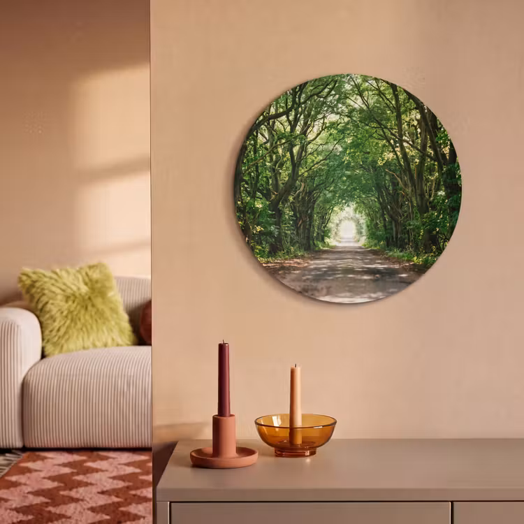 Akoestisch schilderij rond - Weg - Bomen - Natuur - Groen — 3