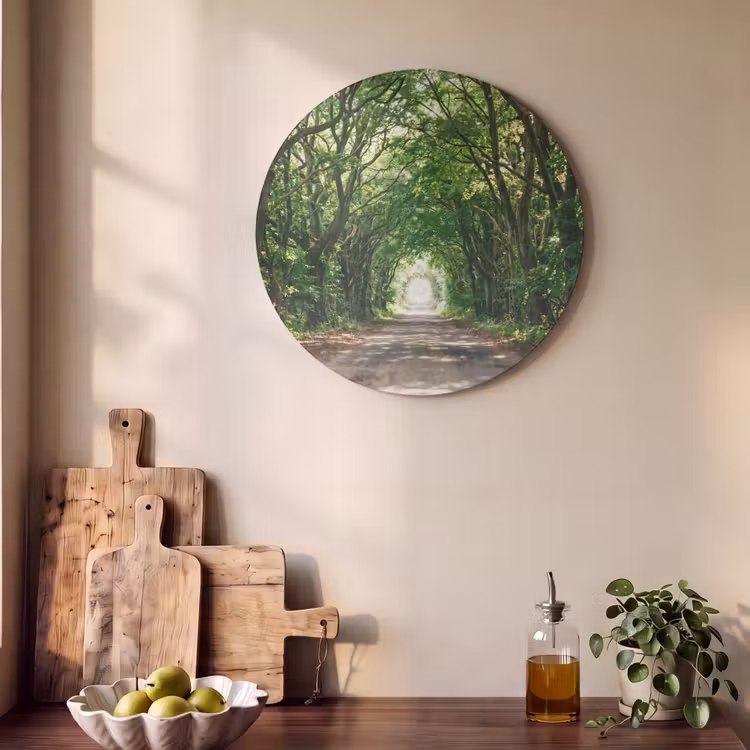 Akoestisch schilderij rond - Weg - Bomen - Natuur - Groen — 4