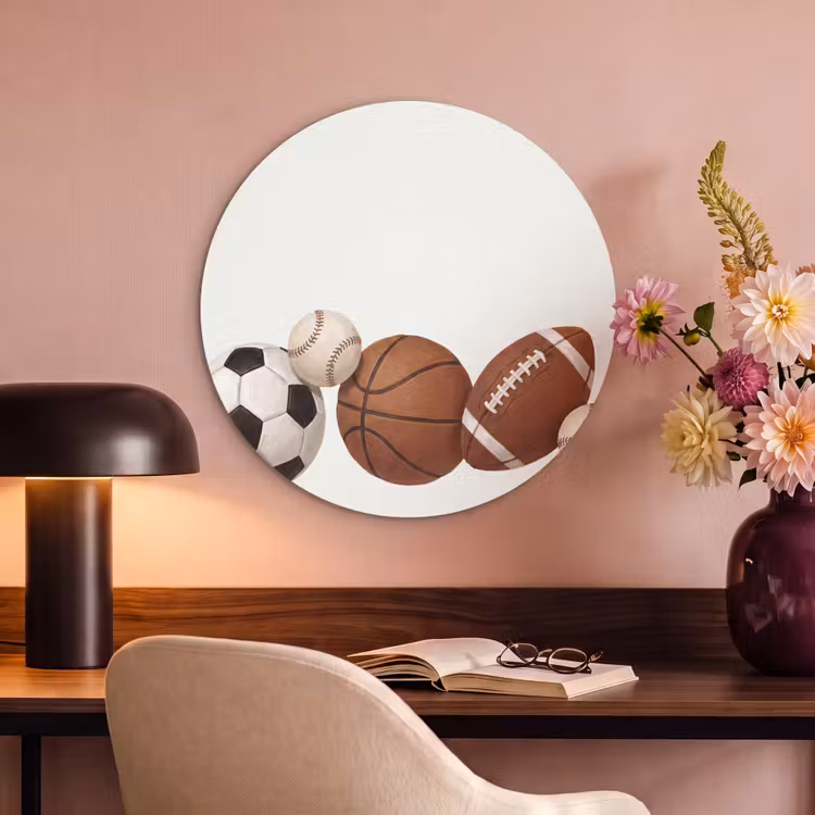 Akoestisch schilderij rond - Sport - Ballen - Illustratie — 2