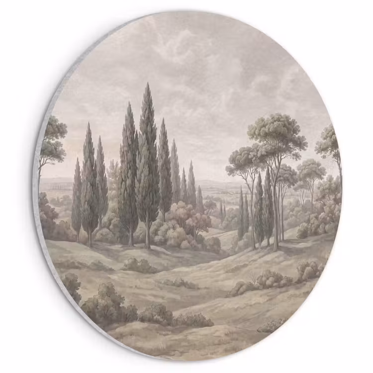 Akoestisch schilderij rond - Vallei - Bos - Natuur - Groen — 1