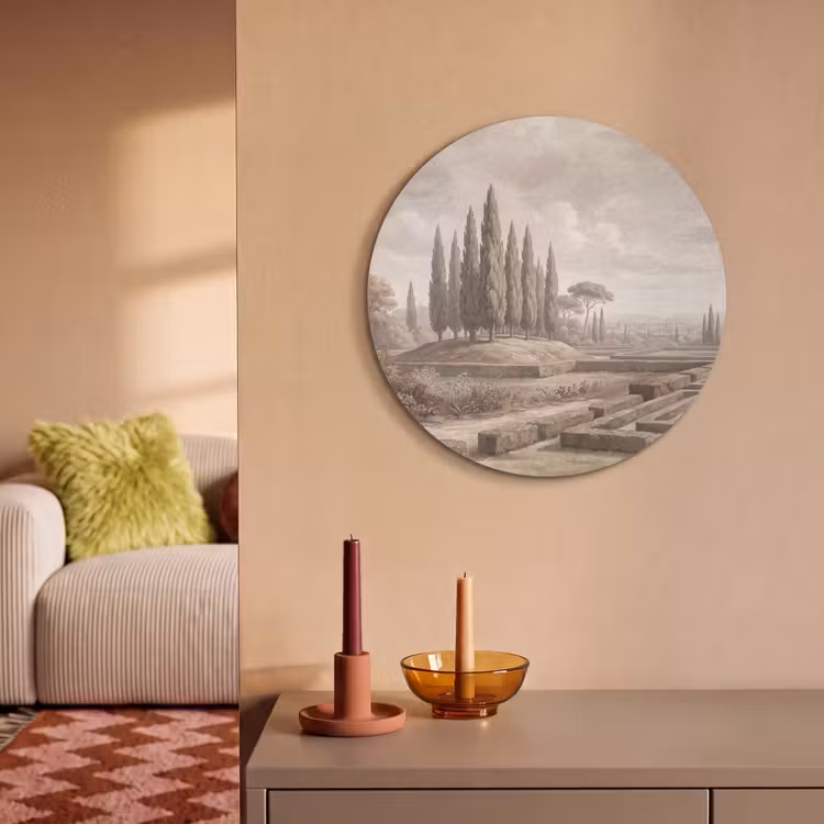 Akoestisch schilderij rond - Vallei - Tuin - Natuur - Groen — 3