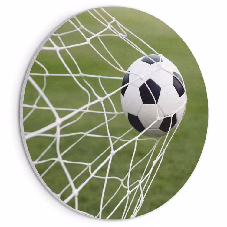 Akoestisch schilderij rond - Voetbal - Goal - Net - Sport — 1