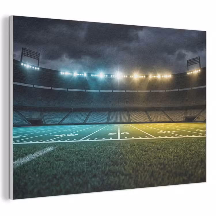 Akoestisch schilderij - Voetbal - Stadion - Nacht - Modern — 1