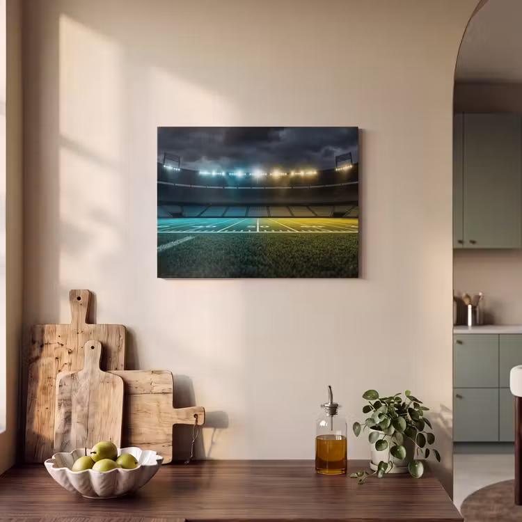 Akoestisch schilderij - Voetbal - Stadion - Nacht - Modern — 3