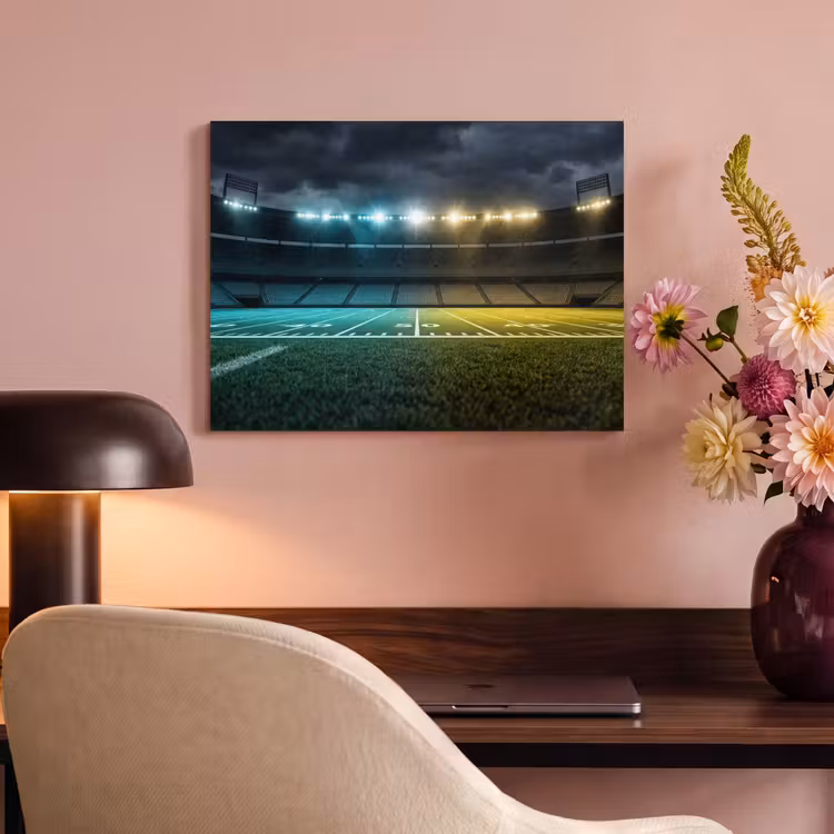Akoestisch schilderij - Voetbal - Stadion - Nacht - Modern — 4