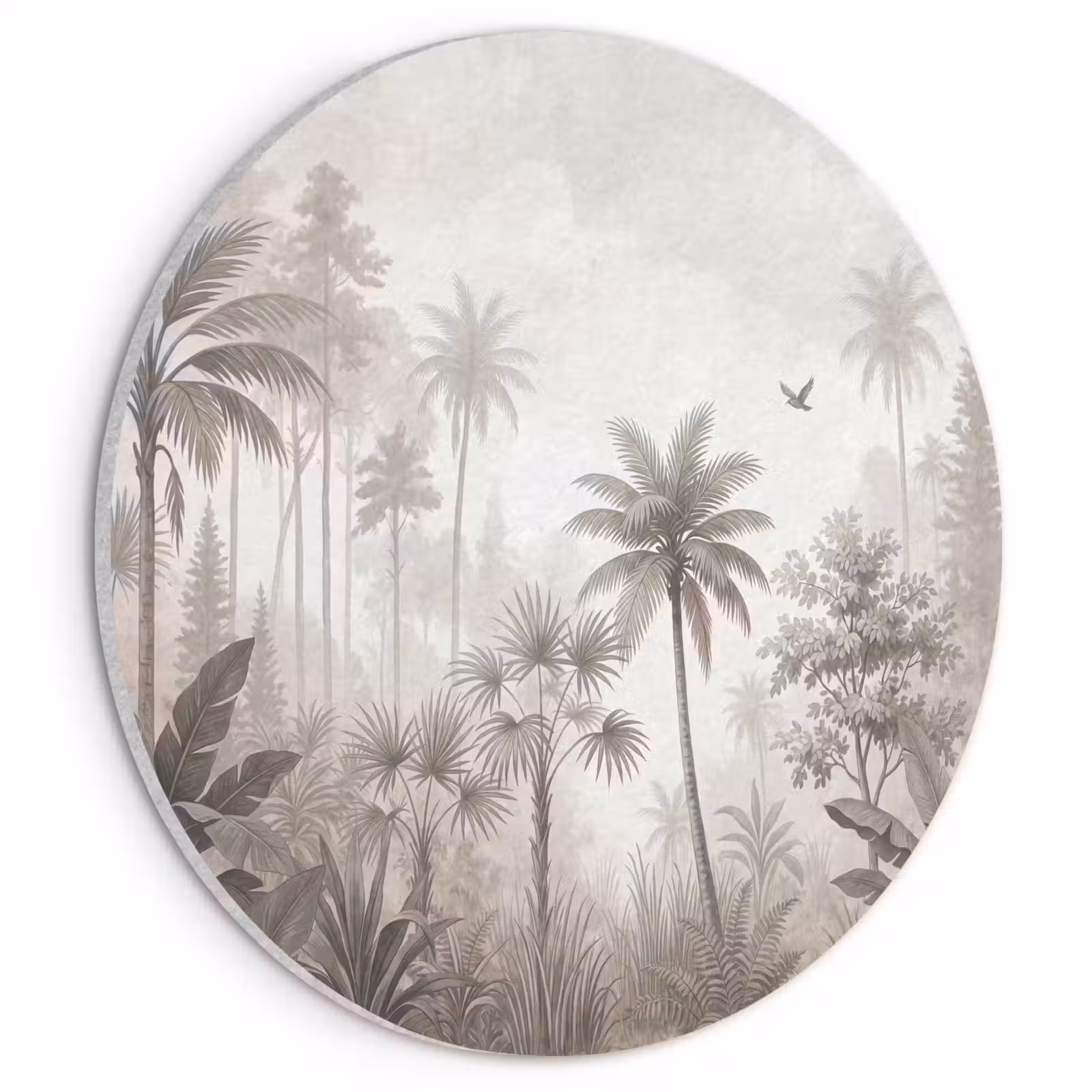 Akoestisch schilderij rond - Jungle - Palmbomen - Natuur — 1