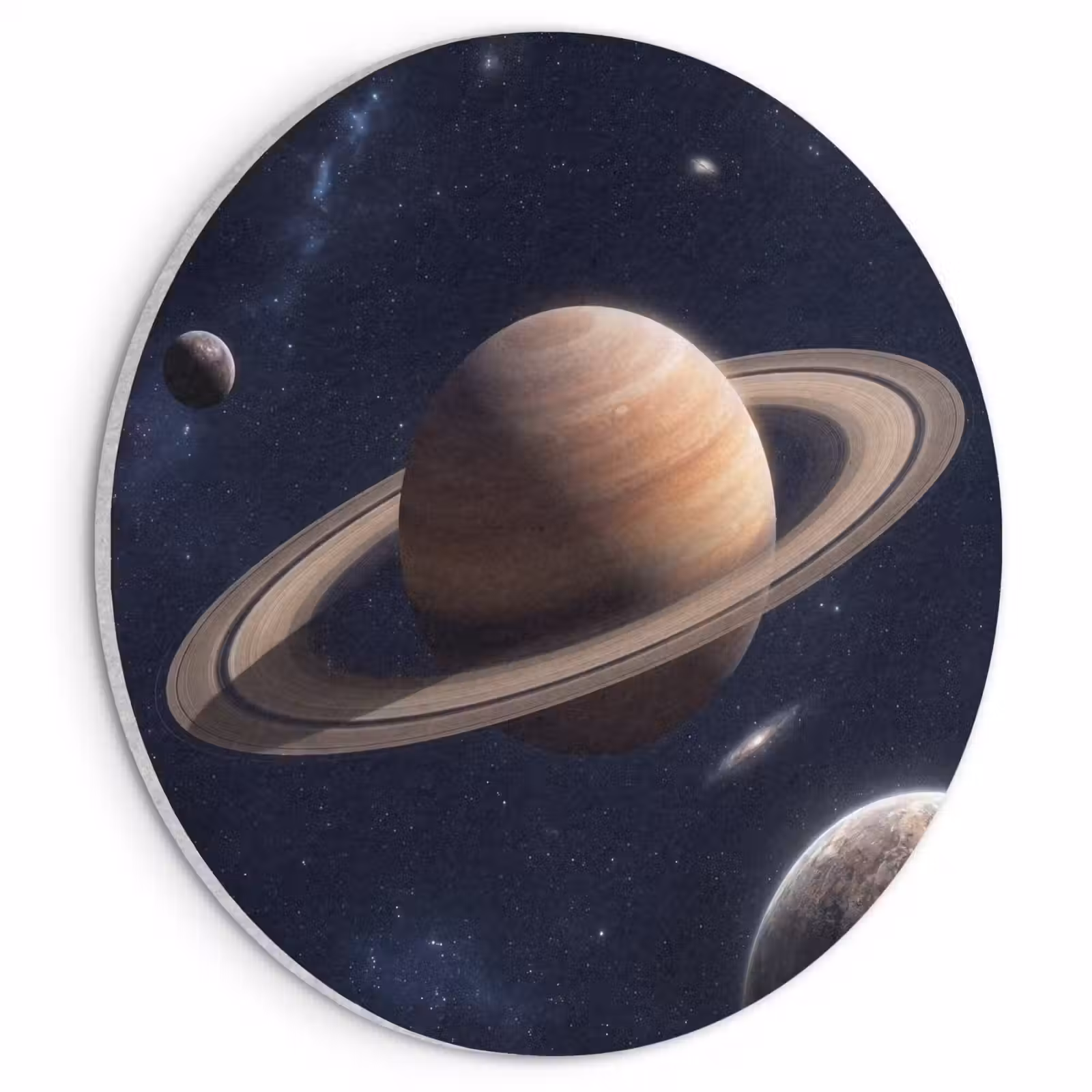 Akoestisch schilderij rond - Planeten - Saturnus - Ruimte — 1