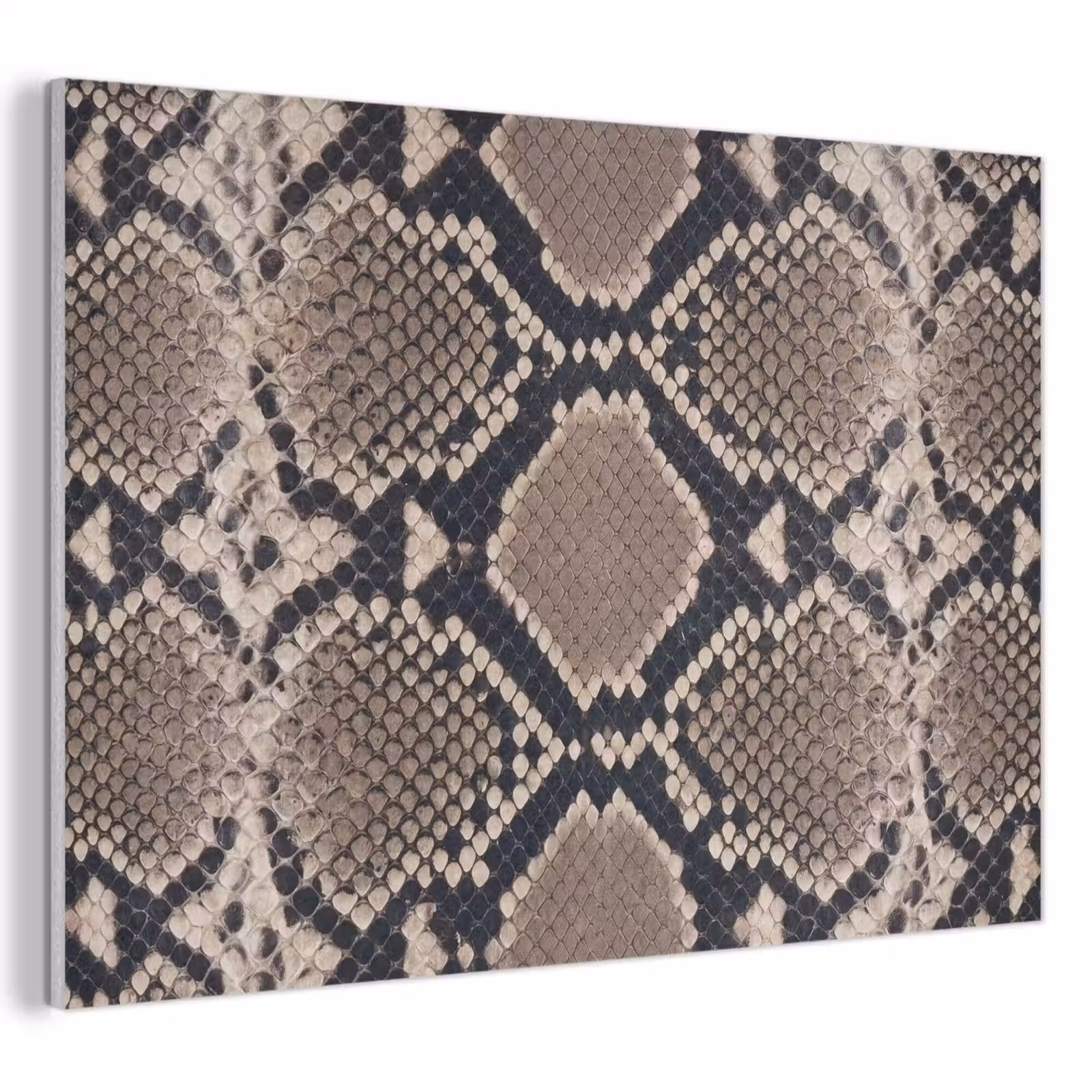 Akoestisch schilderij - Slangenprint - Python - Bruin — 1
