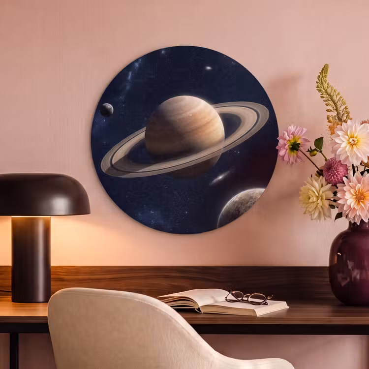Akoestisch schilderij rond - Planeten - Saturnus - Ruimte — 2
