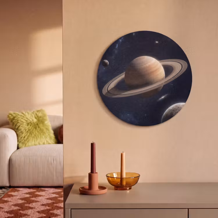Akoestisch schilderij rond - Planeten - Saturnus - Ruimte — 3