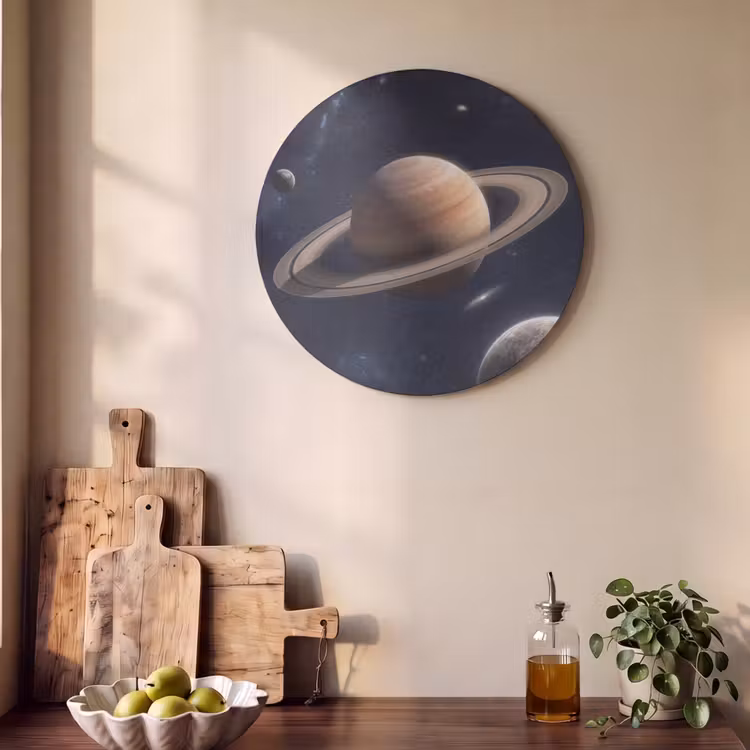 Akoestisch schilderij rond - Planeten - Saturnus - Ruimte — 4