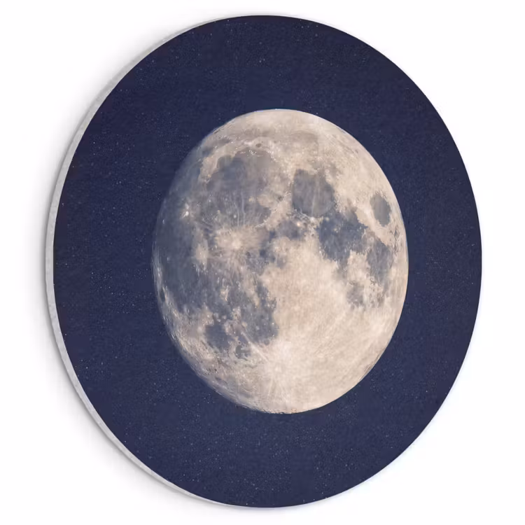 Akoestisch schilderij rond - Ruimte - Maan - Kosmos — 1