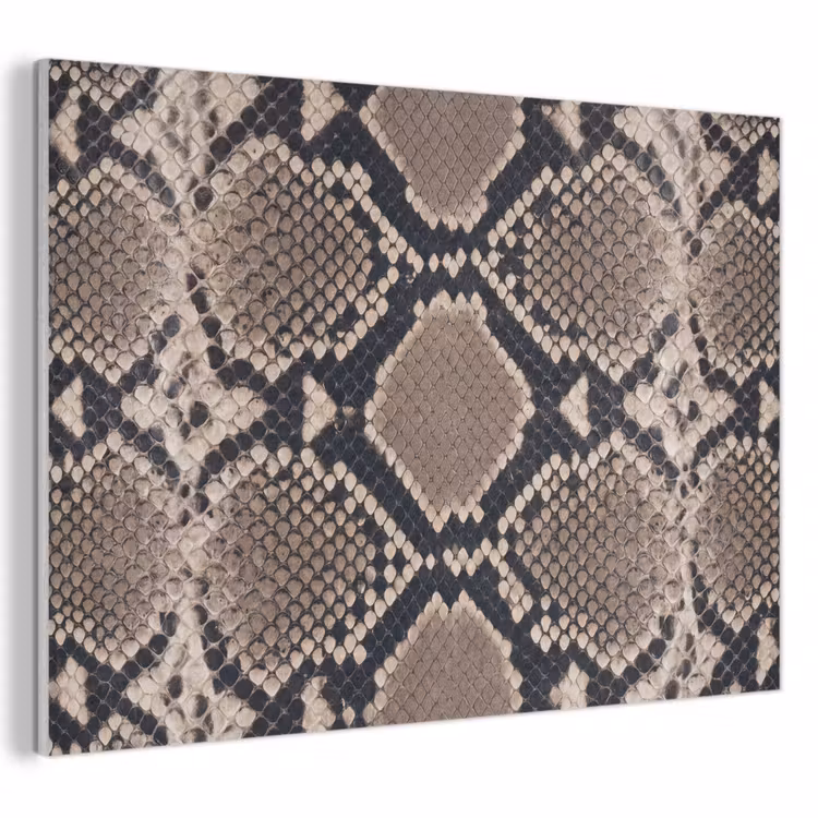 Akoestisch schilderij - Slangenprint - Python - Bruin — 1