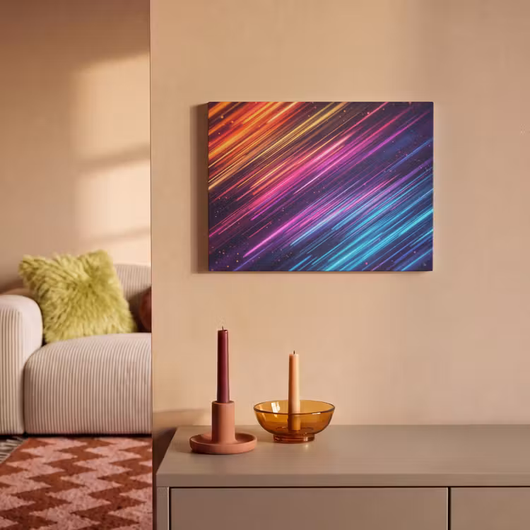 Akoestisch schilderij - Snelheid - Kosmos - Kleurrijk — 2