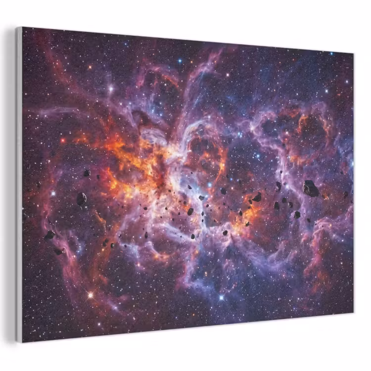 Akoestisch schilderij - Space - Stars - Abstract - Colorful — 1