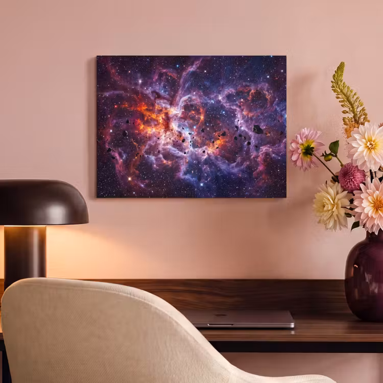 Akoestisch schilderij - Space - Stars - Abstract - Colorful — 4