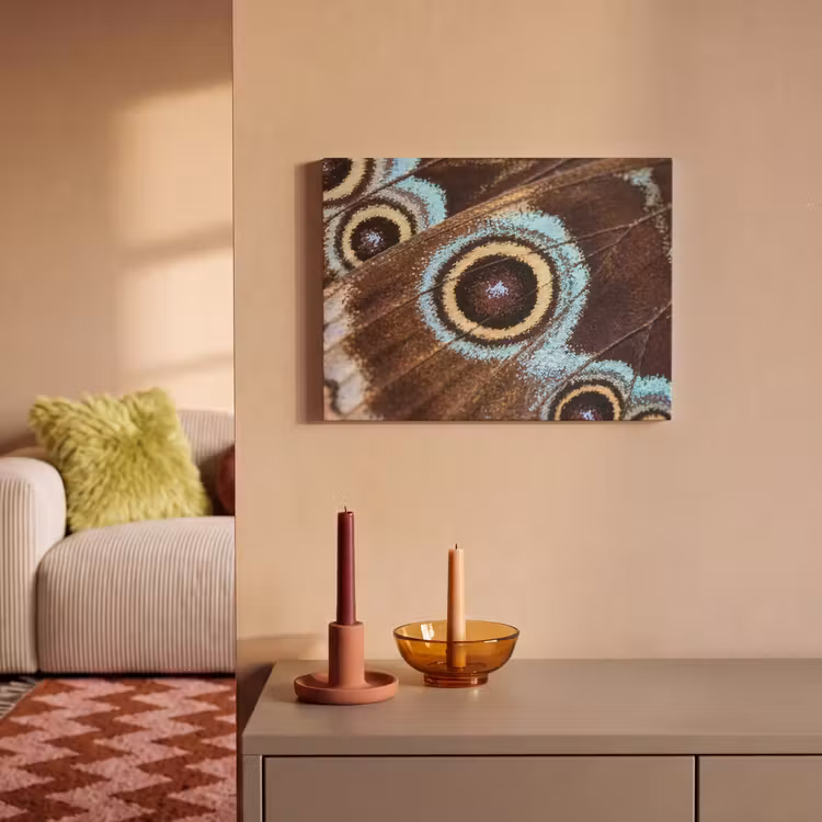 Akoestisch schilderij - Vleugels - Vlinder - Blauw — 2