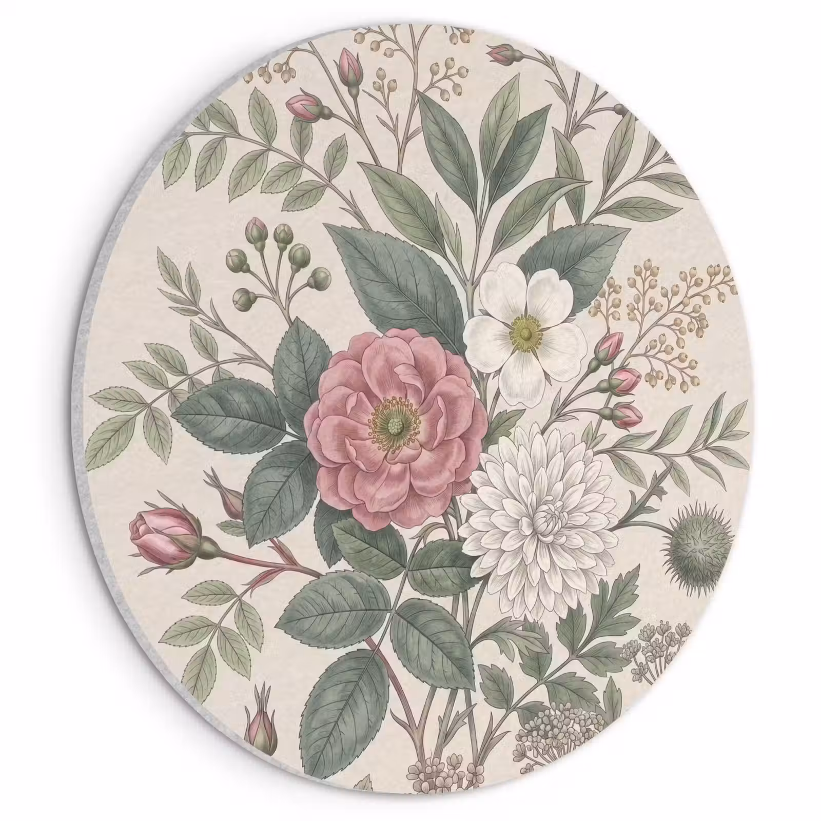 Akoestisch schilderij rond - Romantisch - Design - Kleurrijk — 1