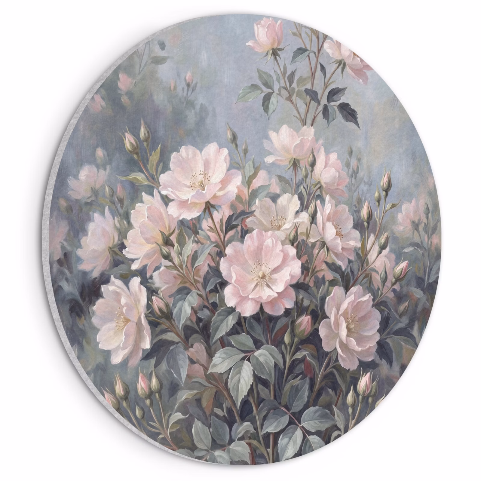 Akoestisch schilderij rond - Rozen - Illustratie - Roze — 1