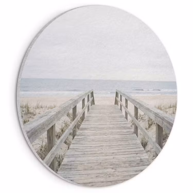 Akoestisch schilderij rond - Duinen - Vlonder - Oceaan — 1