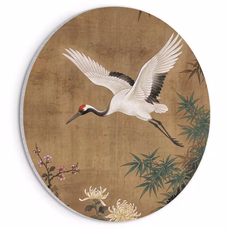 Akoestisch schilderij rond - Oosters - Elegant - Kleurrijk — 1
