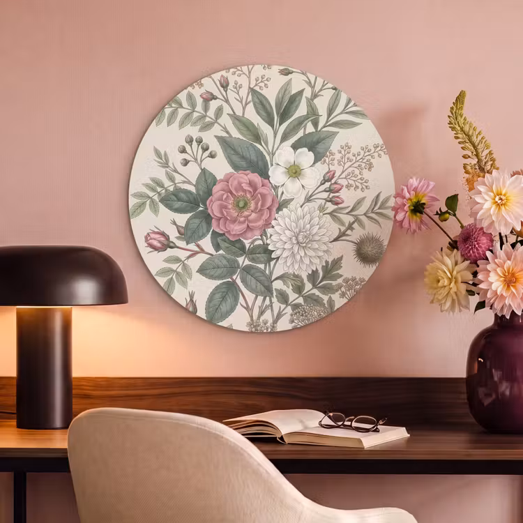Akoestisch schilderij rond - Romantisch - Design - Kleurrijk — 2