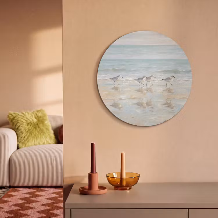 Akoestisch schilderij rond - Vogels - Strand - Zee — 3