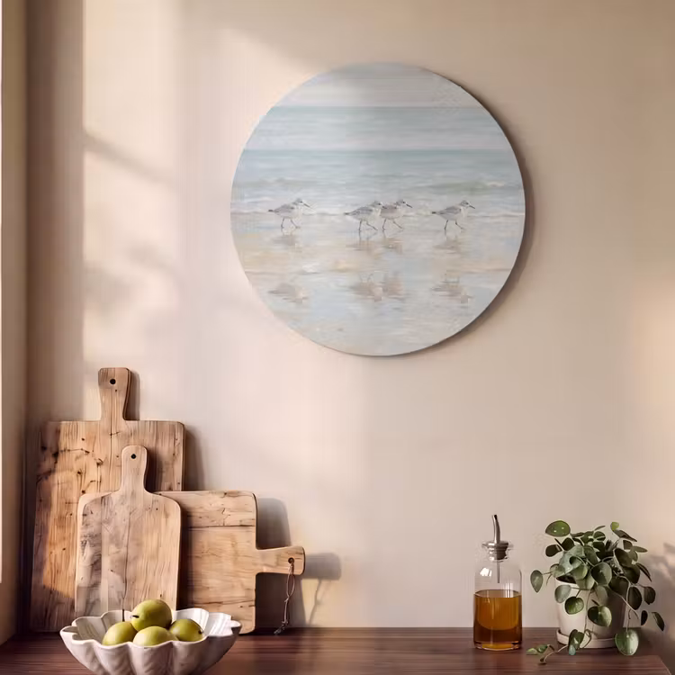 Akoestisch schilderij rond - Vogels - Strand - Zee — 4