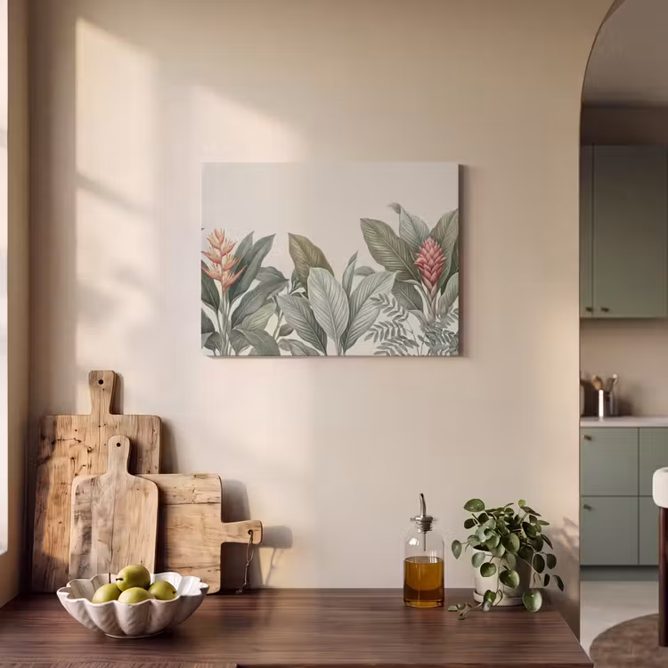 Akoestisch schilderij - Tropisch - Planten - Modern - Groen — 3