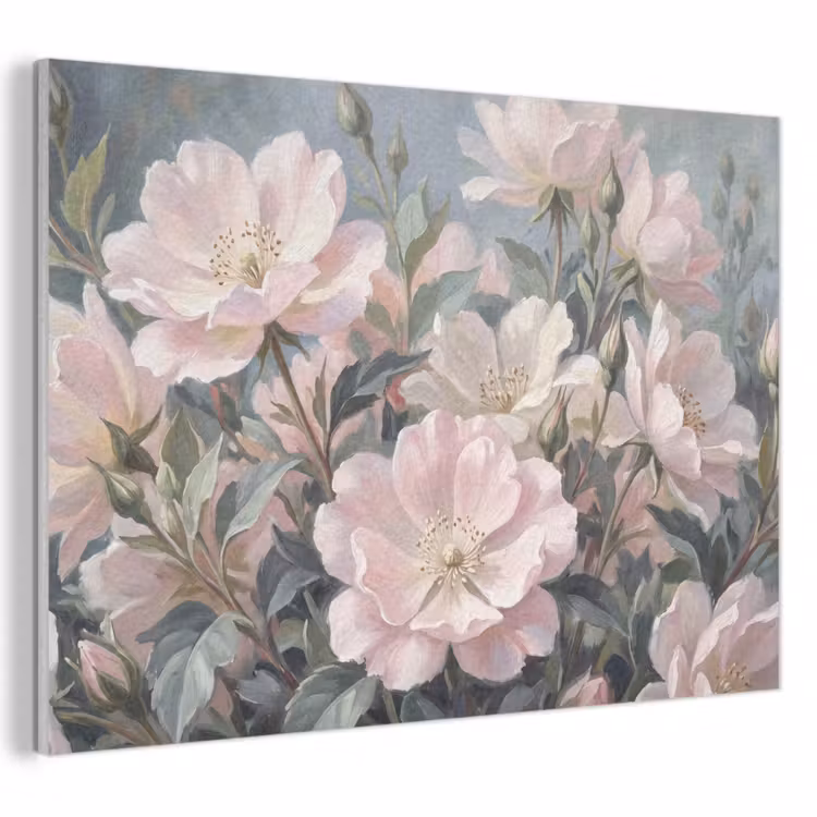 Akoestisch schilderij - Rozen - Illustratie - Roze — 1
