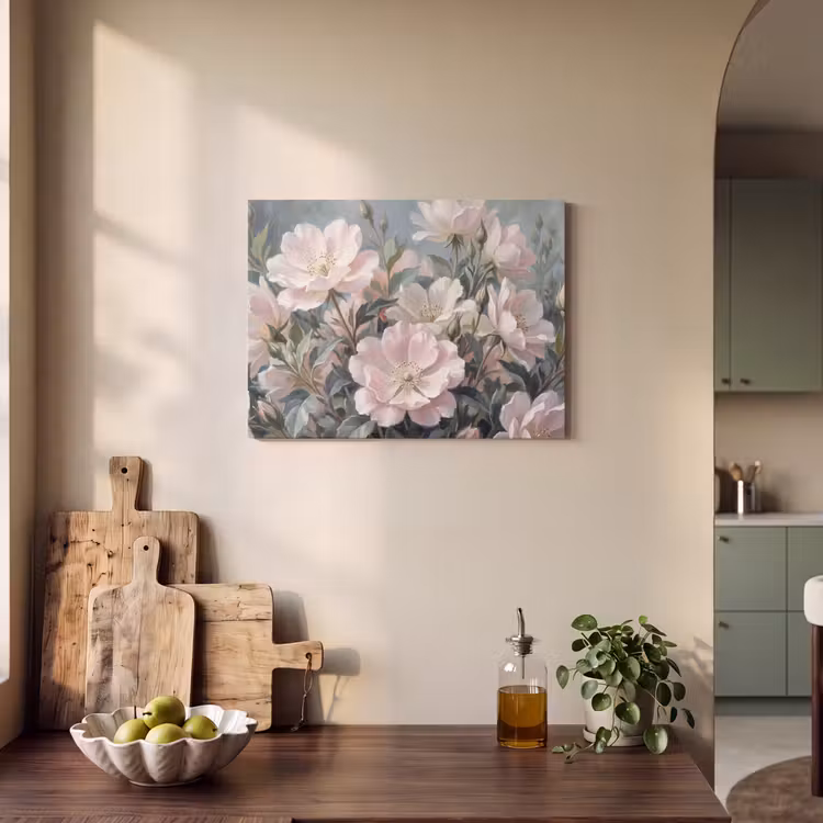 Akoestisch schilderij - Rozen - Illustratie - Roze — 3