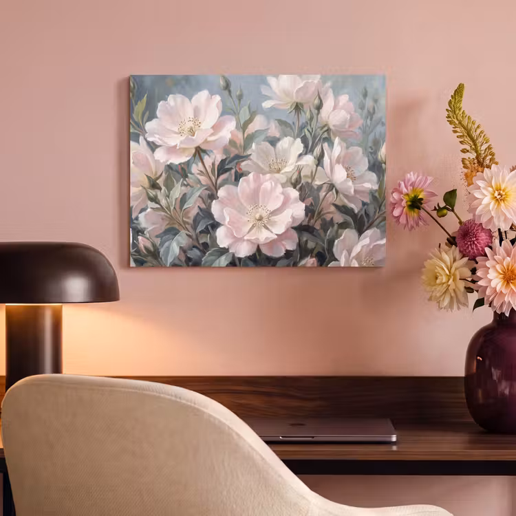 Akoestisch schilderij - Rozen - Illustratie - Roze — 4