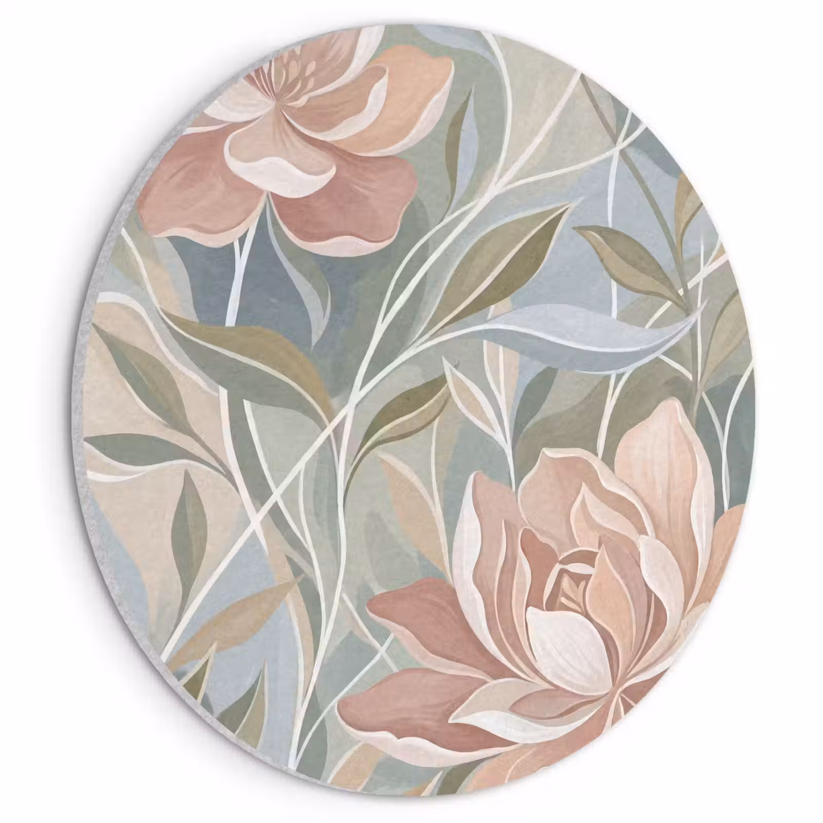Akoestisch schilderij rond - Elegant - Romantiek - Roze — 1