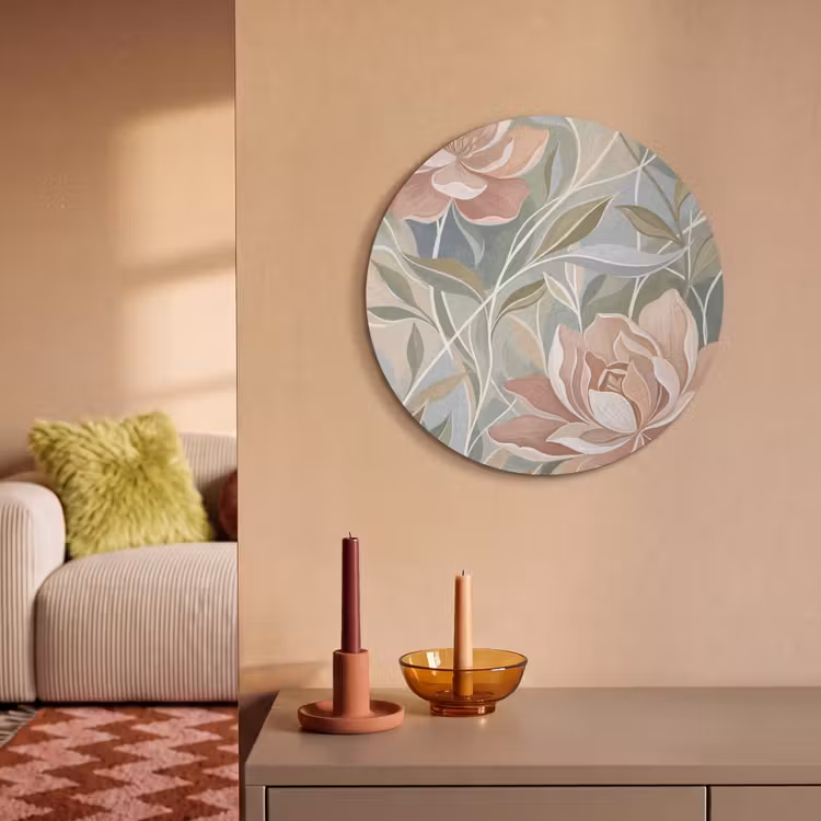 Akoestisch schilderij rond - Elegant - Romantiek - Roze — 3