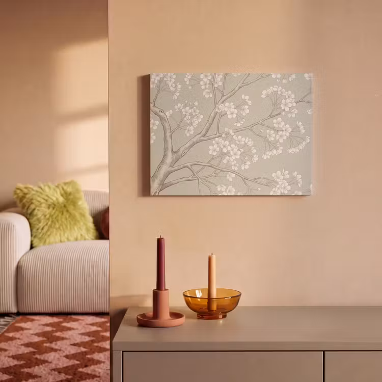 Akoestisch schilderij - Sereen - Bloesem - Wit — 2