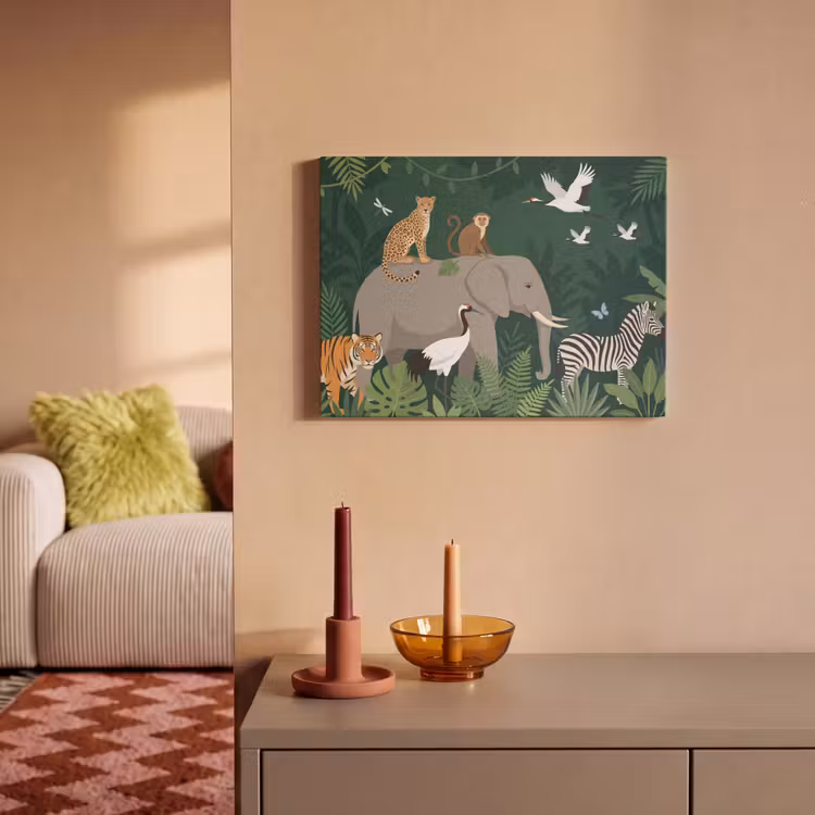Akoestisch schilderij - Tropisch - Jungle - Groen — 2