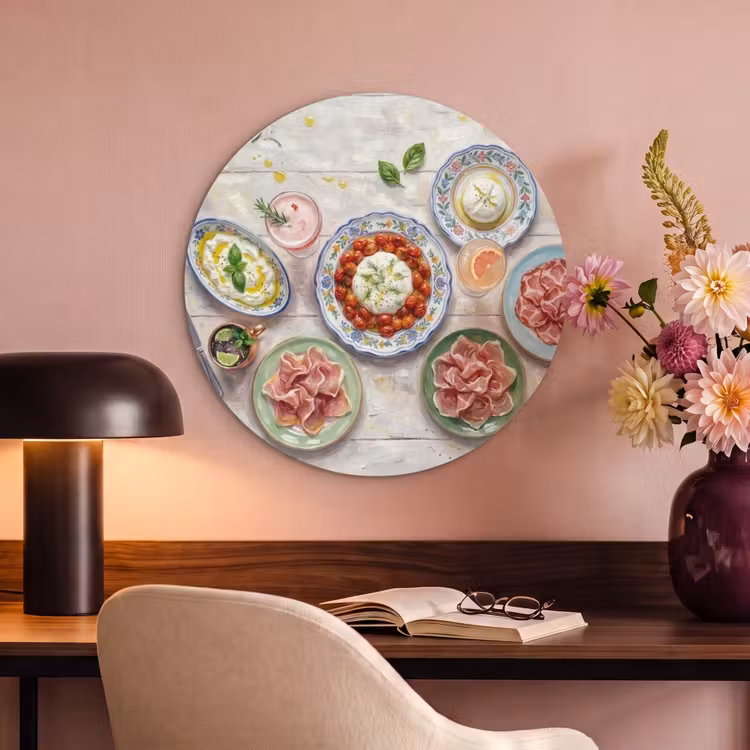 Akoestisch schilderij rond - Eten - Tafel - Divers - Modern — 2