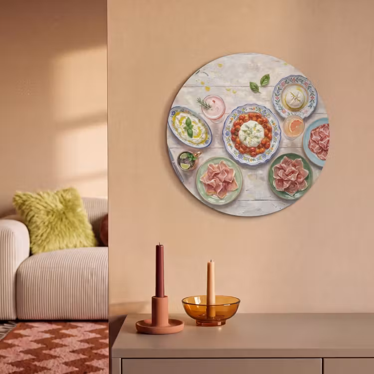 Akoestisch schilderij rond - Eten - Tafel - Divers - Modern — 3