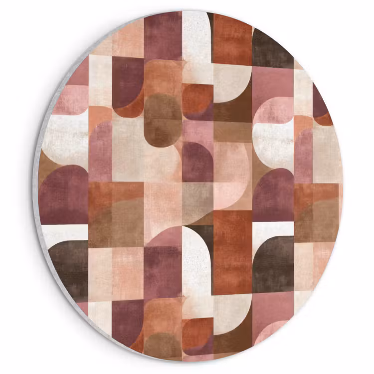 Akoestisch schilderij rond - Geometrie - Modern - Retro — 1