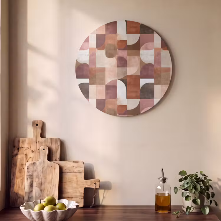 Akoestisch schilderij rond - Geometrie - Modern - Retro — 4