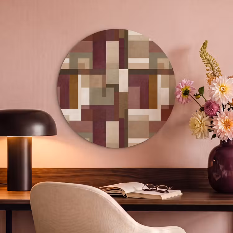 Akoestisch schilderij rond - Modern - Geometrie - Kleurrijk — 2