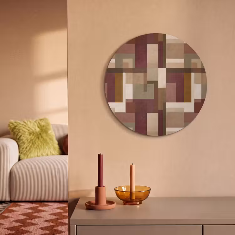 Akoestisch schilderij rond - Modern - Geometrie - Kleurrijk — 3